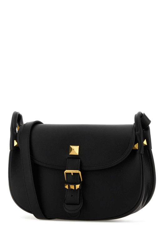 Black leather Flaneuse crossbody bag Black VALENTINO GARAVANI (8W2B0T06FEF)