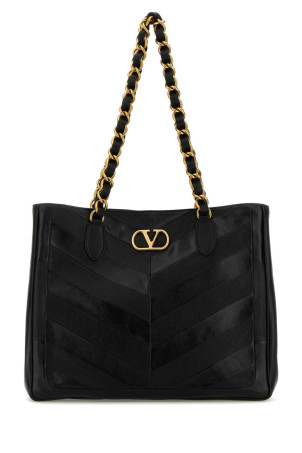 Black leather Laseine shopping bag Black VALENTINO GARAVANI (8W2B0T12PSN)
