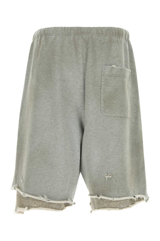 Grey cotton bermuda shorts Gray MAISON MIHARA YASUHIRO (A15SP583)