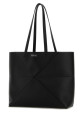 Black leather medium Puzzle Fold shopping bag Black LOEWE (A779PEWX04)