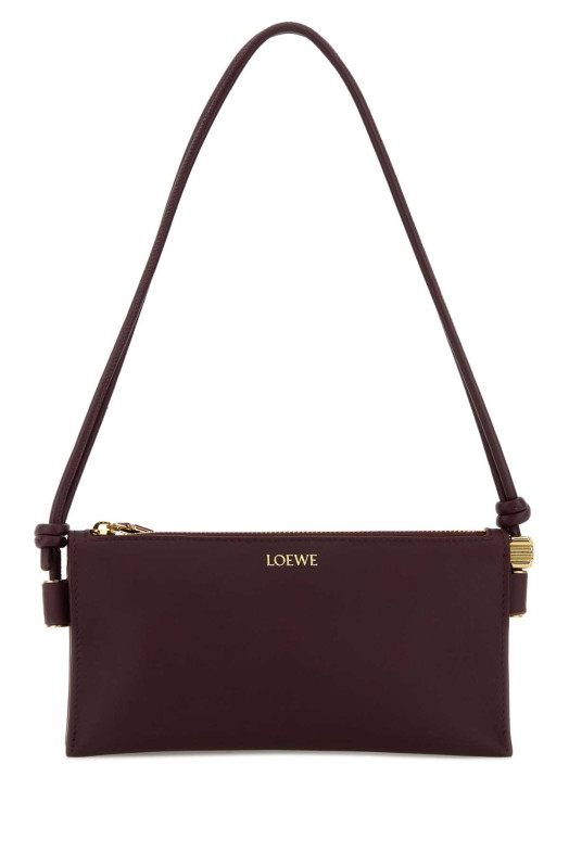 Aubergine leather Joya shoulder bag LOEWE (C630R10X03)