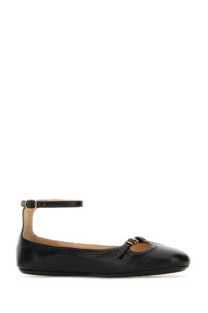 Black leather Misty ballerinas CHLOE (CH25W13XUN)
