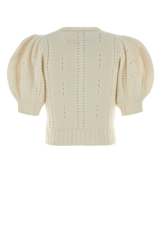 Ivory wool blend cardigan Beige CHLOE (CH25WMC05590)