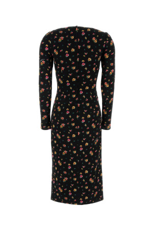 Printed charmeuse dress DOLCE & GABBANA (F60G7TFSA8F)