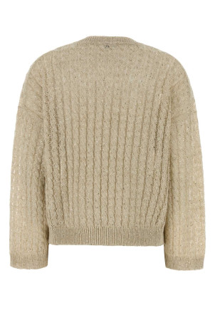 Sand linen blend sweater BRUNELLO CUCINELLI (MCO559710)