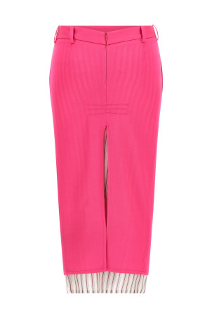 Double layer skirt Fuchsia