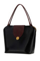 Black leather shopping bag VERSACE (10234121A17428)