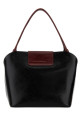 Black leather shopping bag VERSACE (10234121A17428)