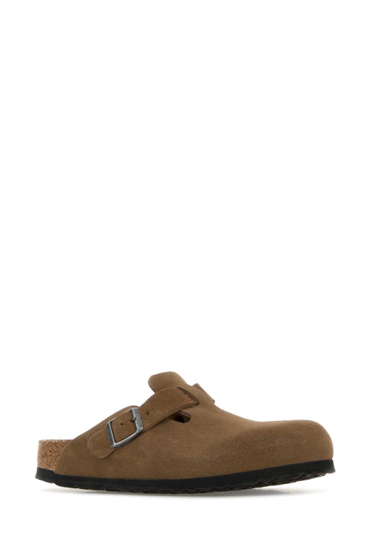 Brown suede Boston slippers BIRKENSTOCK (1030861)