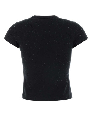 Black stretch cotton t-shirt ALEXANDER WANG (1CC2261292)