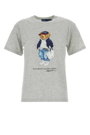 Melange grey cotton t-shirt POLO RALPH LAUREN (211A96261)