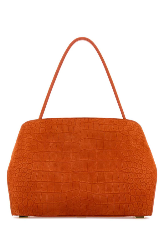 Orange suede medium Hug Soft shoulder bag SALVATORE FERRAGAMO (219816792870)