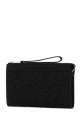 Black leather clutch Black SALVATORE FERRAGAMO (241483769473)
