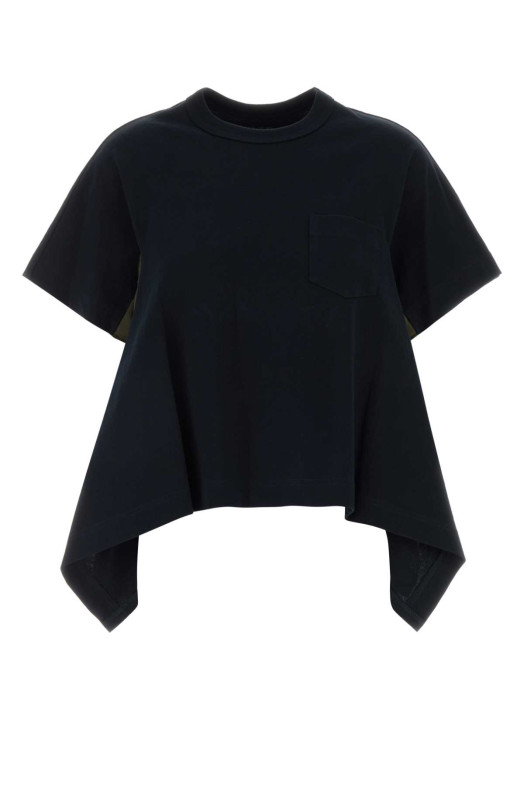 Black cotton t-shirt SACAI (2608404)