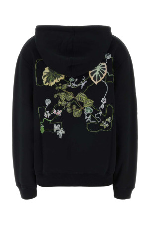 Black cotton sweatshirt OFF WHITE (2BB035S26FLE003)