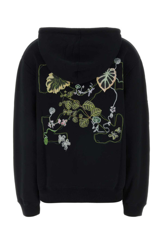 Black cotton sweatshirt OFF WHITE (2BB035S26FLE003)