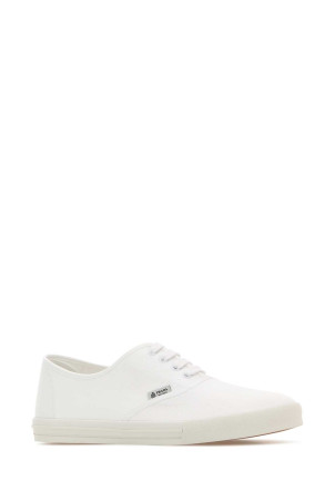 White canvas sneakers Black PRADA (2EE467FG0003LKE)