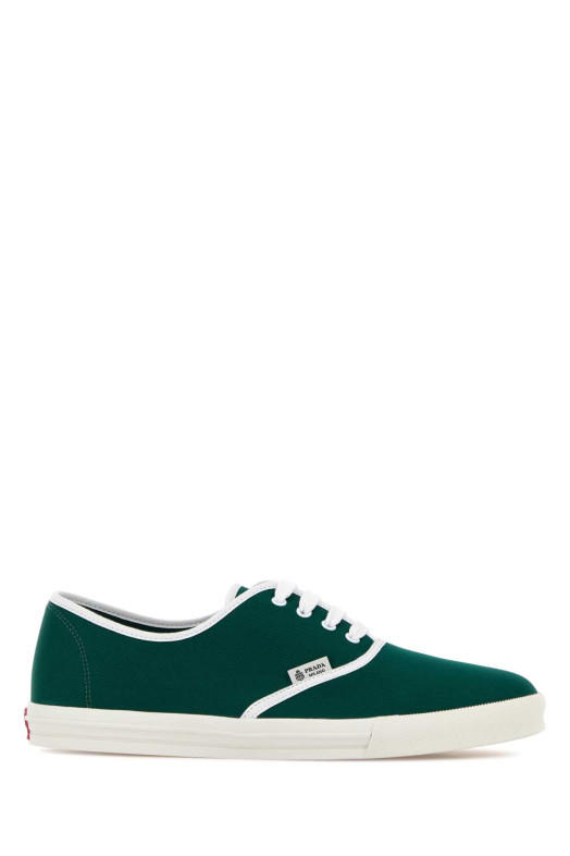 Green canvas sneakers PRADA (2EE467FG0003LKE)