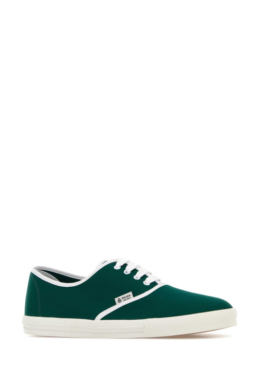 Green canvas sneakers PRADA (2EE467FG0003LKE)
