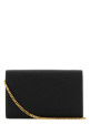 Black leather Uptown clutch Black SAINT LAURENT (6077881GF0J)