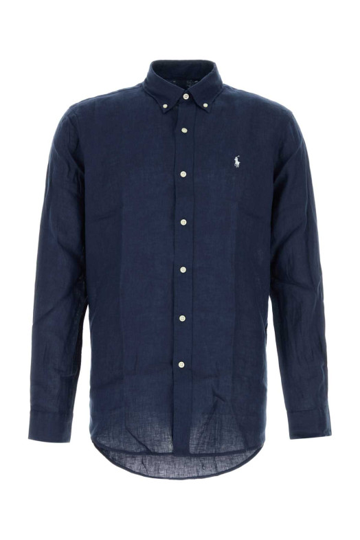 Navy blue linen shirt Lilac POLO RALPH LAUREN (710966294)
