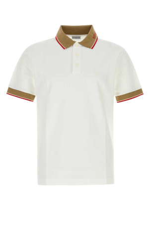 White piquet polo shirt BURBERRY (8125522)