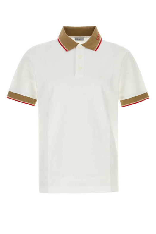 White piquet polo shirt BURBERRY (8125522)