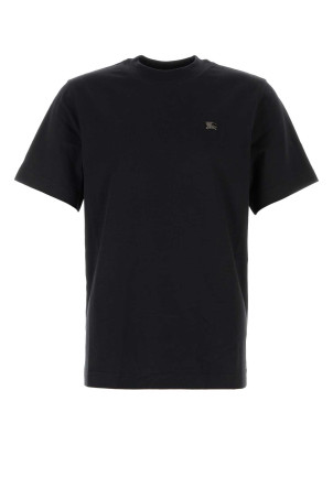 Black cotton t-shirt Black BURBERRY (8126557)