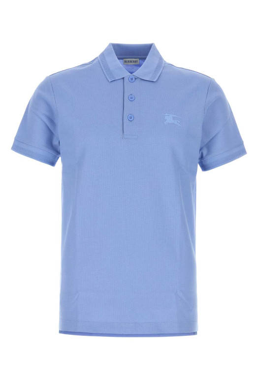 Cerulean blue piquet polo shirt BURBERRY (8126924)