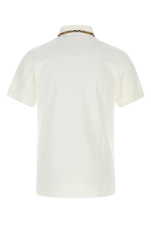 White piquet polo shirt BURBERRY (8126955)