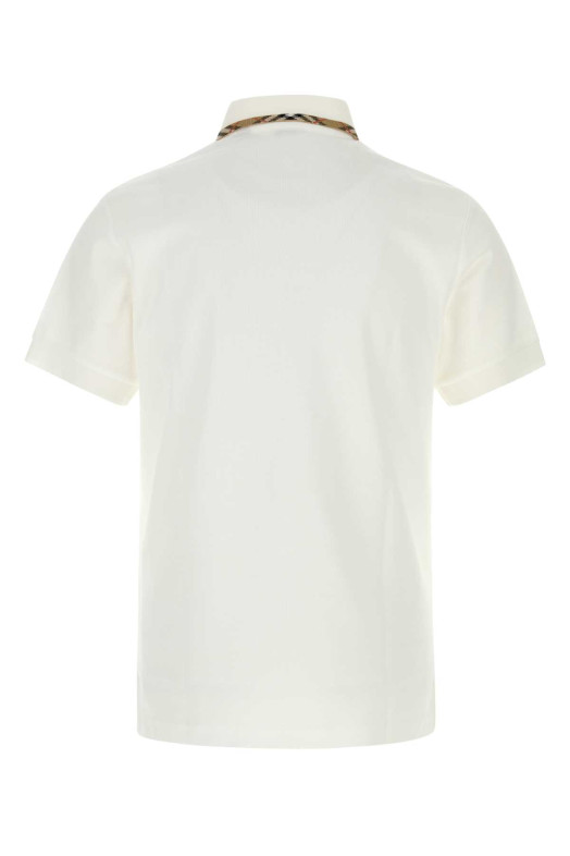White piquet polo shirt BURBERRY (8126955)