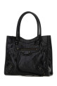 Black leather mini Le City handbag Black BALENCIAGA (8526082ABEK)