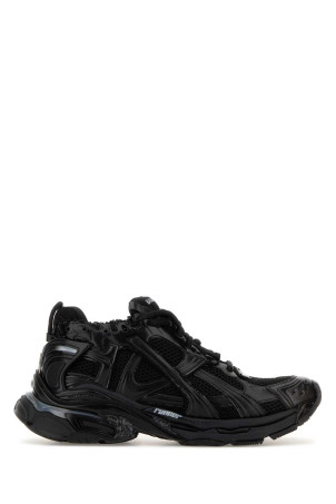 Black mesh and rubber Runner LED sneakers Black BALENCIAGA (853225WRNLD)