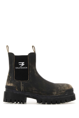 Slate leather Chelsea Strike ankle boots BALENCIAGA (854082WB228)