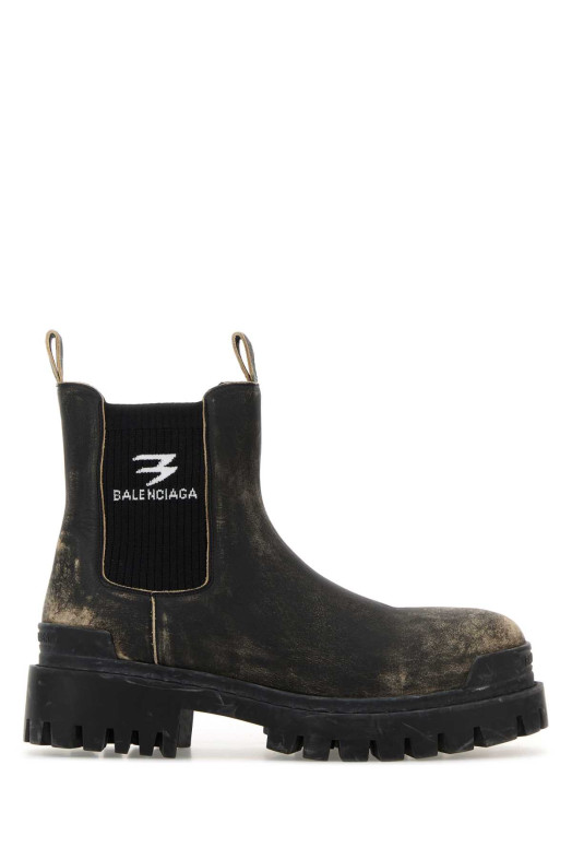 Slate leather Chelsea Strike ankle boots BALENCIAGA (854082WB228)