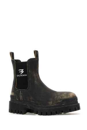 Slate leather Chelsea Strike ankle boots BALENCIAGA (854082WB228)