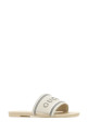 White canvas slippers GUCCI (854805FAFSL)