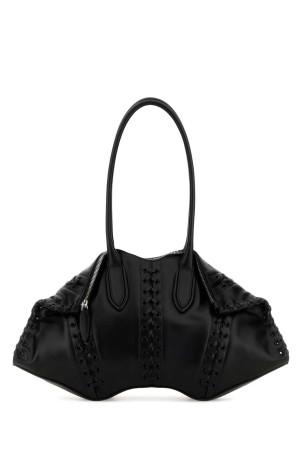 Black leather Manta shoulder bag Black ALEXANDER MCQUEEN (8559971VDB1)