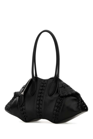 Black leather Manta shoulder bag Black ALEXANDER MCQUEEN (8559971VDB1)