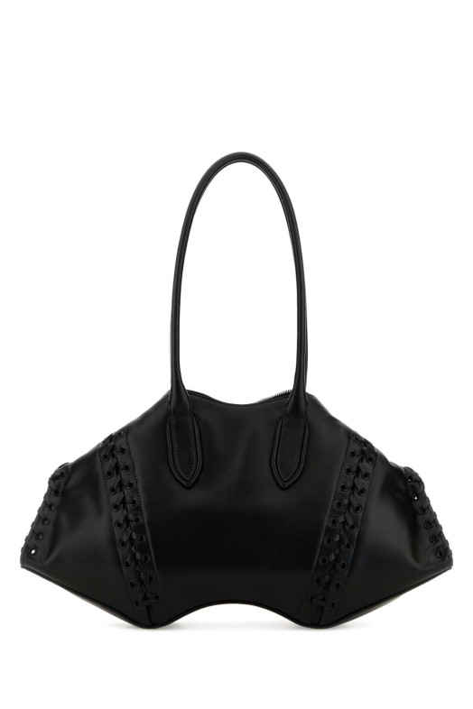 Black leather Manta shoulder bag Black ALEXANDER MCQUEEN (8559971VDB1)