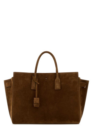 Camel suede Sac De Jour shopping bag SAINT LAURENT (8612301U80W)