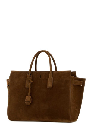 Camel suede Sac De Jour shopping bag SAINT LAURENT (8612301U80W)
