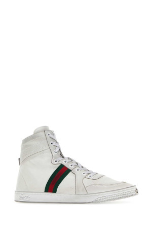White leather Stretch sneakers GUCCI (864414AAGFF)