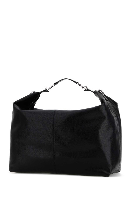 Black leather shopping bag GUCCI (864485AAGDQ)