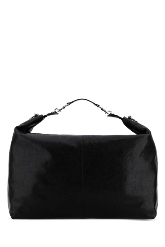Black leather shopping bag GUCCI (864485AAGDQ)