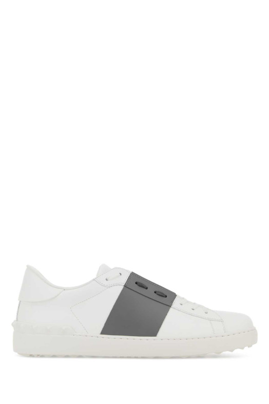 White leather Open sneakers with grey band VALENTINO GARAVANI (8Y0S0830BLU)