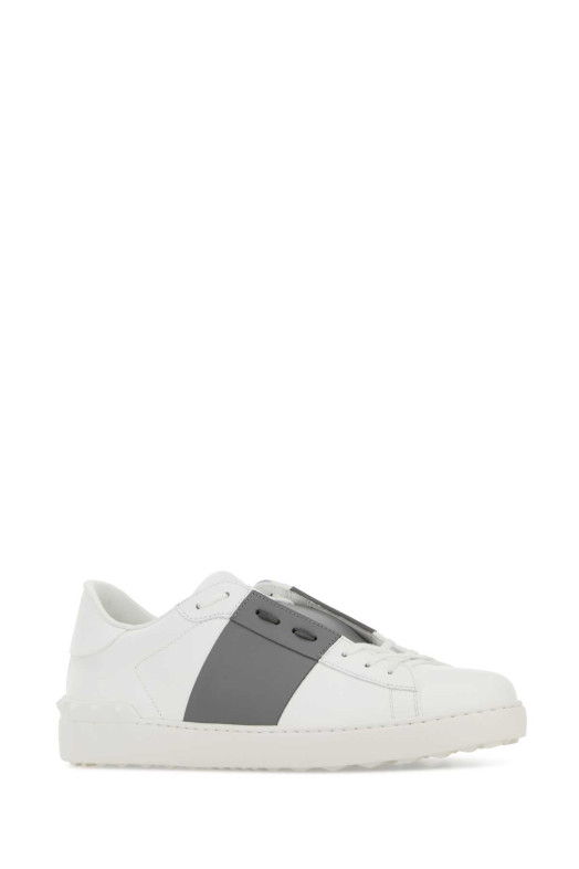 White leather Open sneakers with grey band VALENTINO GARAVANI (8Y0S0830BLU)