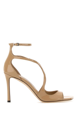 Beige leather Azia 95 sandals JIMMY CHOO (AZIA95PAT)