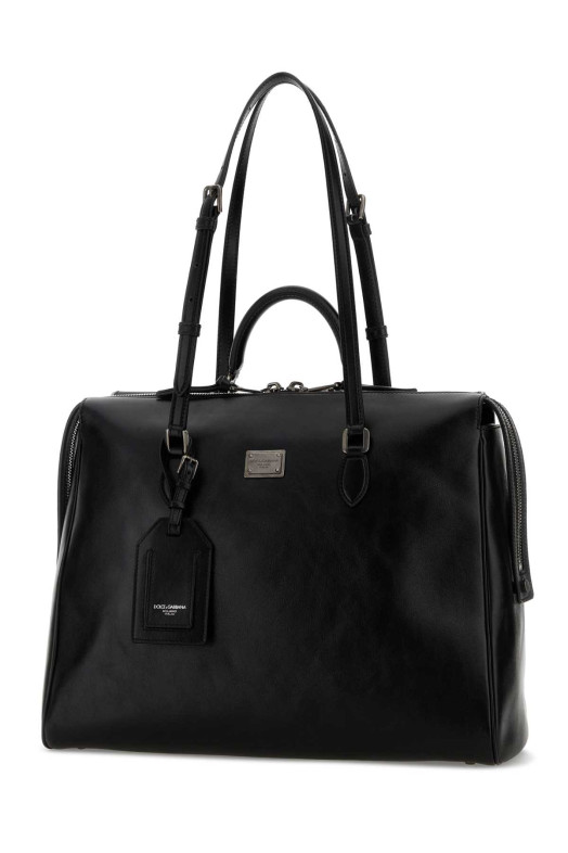 Black leather Vittoria shopping bag Black DOLCE & GABBANA (BM7825AH850)
