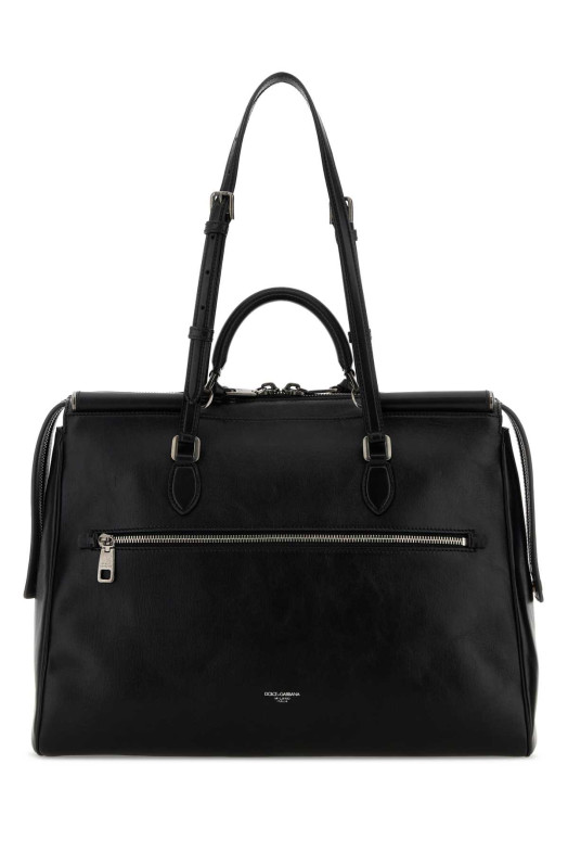 Black leather Vittoria shopping bag Black DOLCE & GABBANA (BM7825AH850)